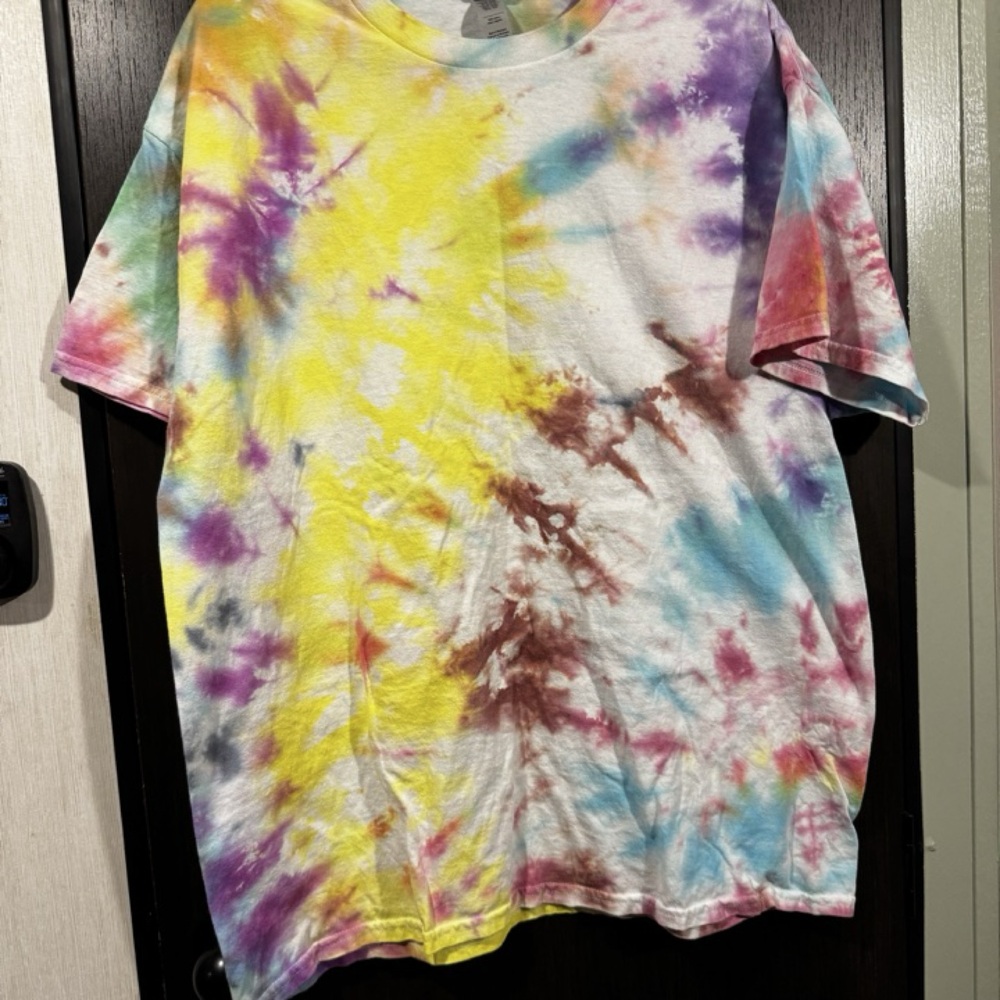 Gildan Tie-Dye Adult Unisex XL 100% Cotton Crew Neck Short Sleeve T-Shirt